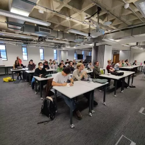 Students at CDT workshop at Imperial October 2022